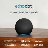 Echo Dot (5th Gen, 2022 release) | With bigger vibrant sound, helpful routines and Alexa | Charcoal Charcoal Device only